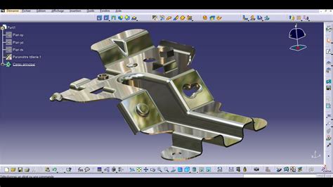 catia v5 how to unfold sheet metal assembly parts|CATIA v5 sheet metal.